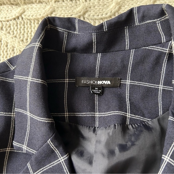 Fashion Nova Checkered Blazer - Picture 5 of 5